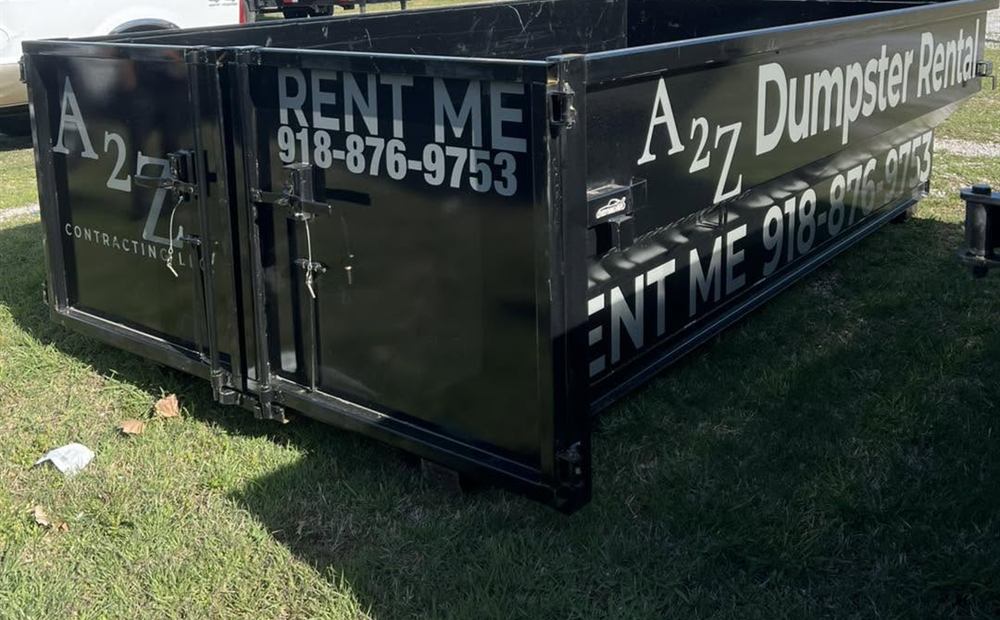 A2Z Junk Removal roll-off dumpster